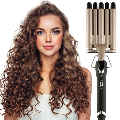 Hair Curling Iron 5 Barrel Wand electric hair curler 卷发器