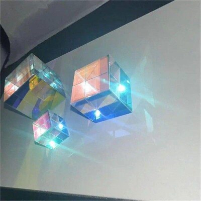 Sun Catcher Mixing Color Cube Clear Crystal Colorful