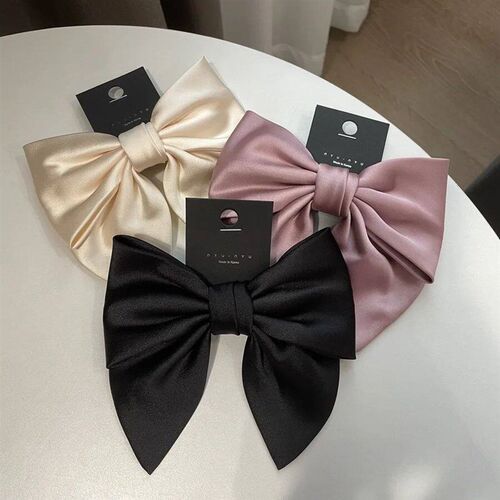 New Korean Over Size Solid Color Hair Clips for Women Fashio