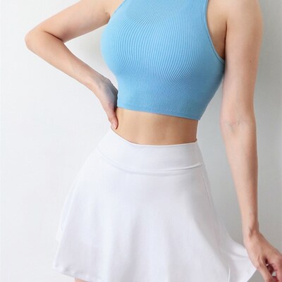 WOMENGAGA Workout Skorts Skirts Badminton Tennis Breathable
