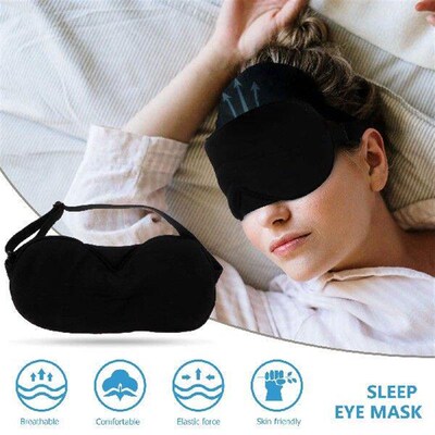 Sleep Mask Black Face Masks Travel Eye Cover Shade