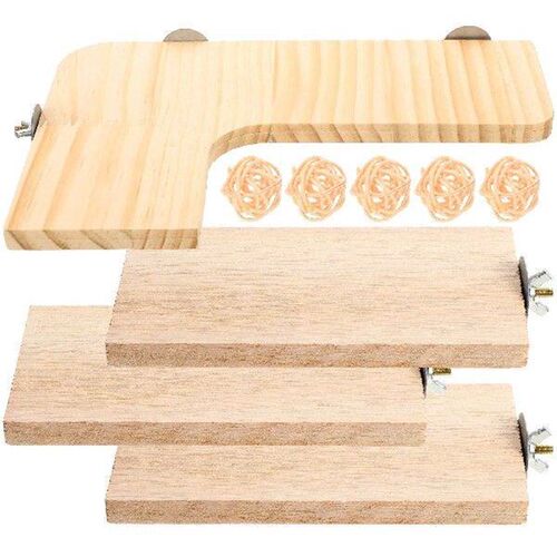 Hamster Jumping Platform Climbing Board Parrot Wooden Pet