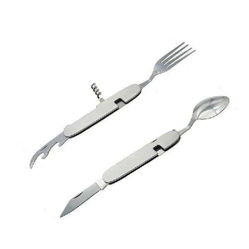 1pc Detachable Multi Tool Portable Picnic Camp Spoon Fold