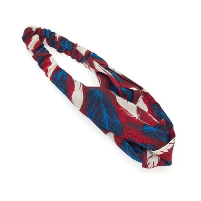 tendy hairband new fashion feather cross wide-brimmed loose
