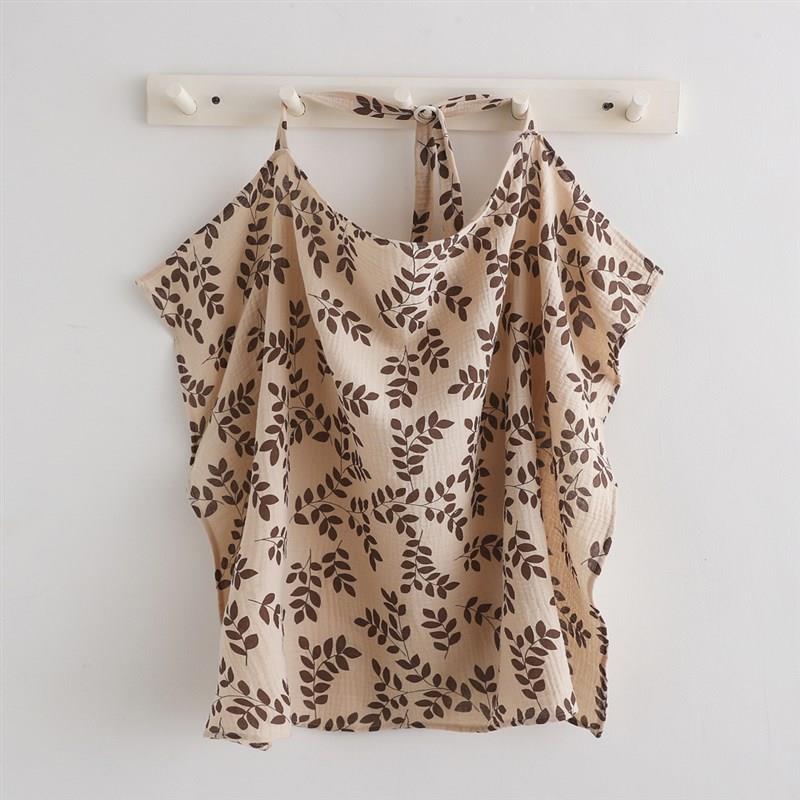 Cotton Baby Nursing Scarf Infant Feeding Cover Antiglare Pri - 实物图
