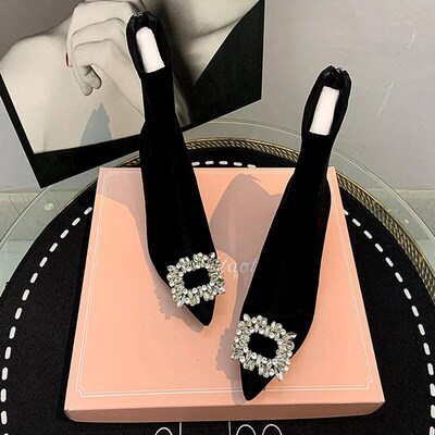 Ankle Boots Women Boots Women Shoes Woman Fashion High-heele