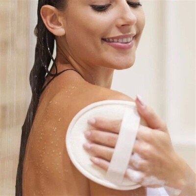 Newest Natural Bath Loofah Sponge Brush Natural Washcloth