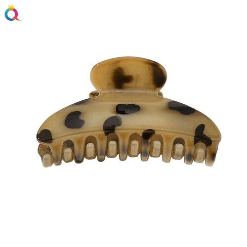 Qiyue new imitatoon tic acid hair clip fashion leopard hair