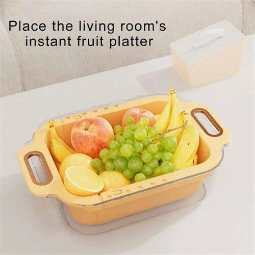 Extendable Double-layer Drain Basket Double-layer