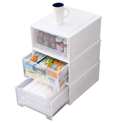 Drawer style storage box home clothing organizer storage box