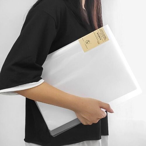 a4 clear book poster art holder file binder透明资料册文件夹
