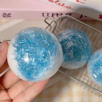Glacier Blue Squishy Ball  Soft Slow-Rebound Toy Relieves