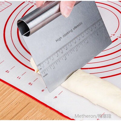 Stainless Steel Dough Scraper Cutter Baking Pastry Spatulas