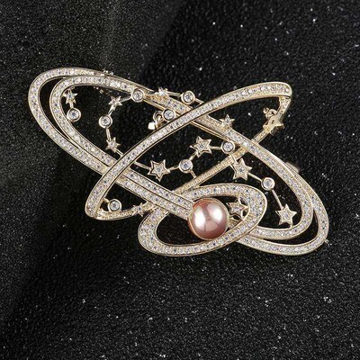 New geometric personality galaxy brooch clothing accessories