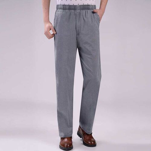 Summer thin cotton linen linen solid color high waist loose