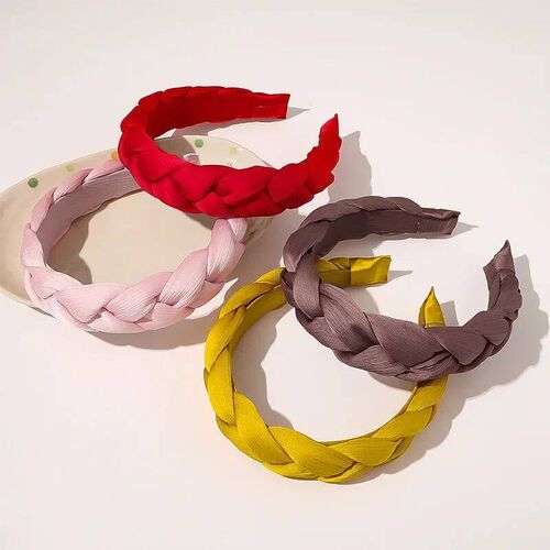 New Wide Weaving Hairbands Braided Headband for Women Hair H