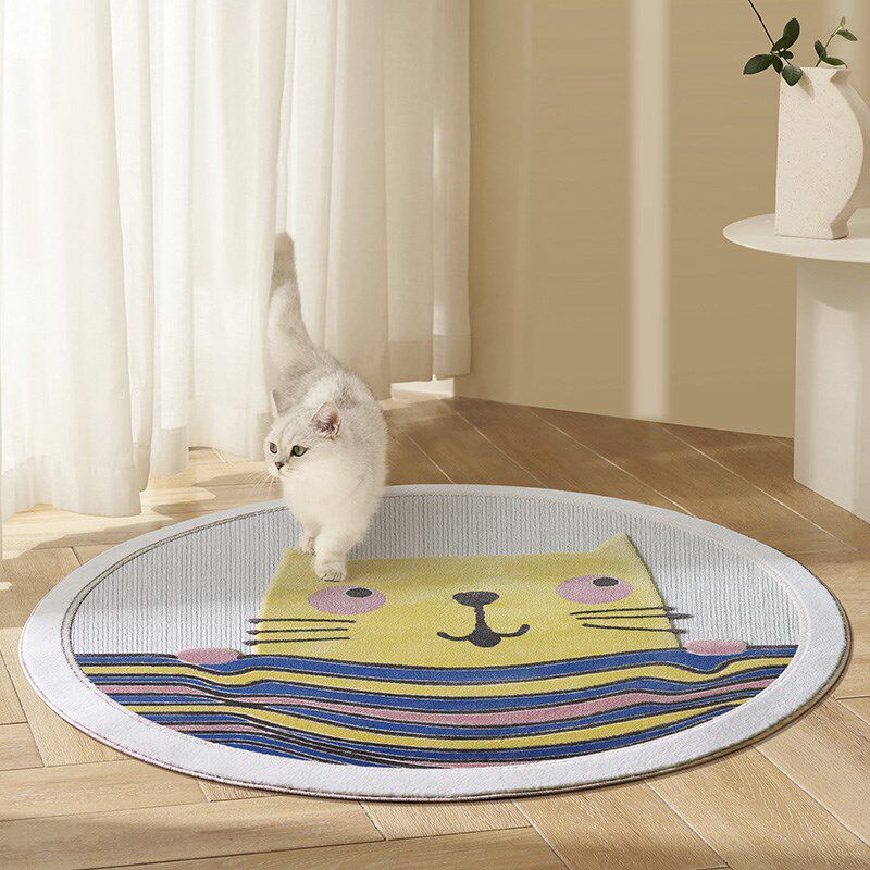 大江儿童房间卡通圆形地毯可爱卧室书房床边毯床下垫子阅读区地垫,居家布艺,床边毯,淘宝优惠券,粉丝福利购,淘宝优惠卷