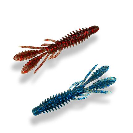 东鼎蜉蝣虾内德浮水虾型软虫假饵路亚黑坑鳜鲈鱼浮游虾铅头倒钓钩