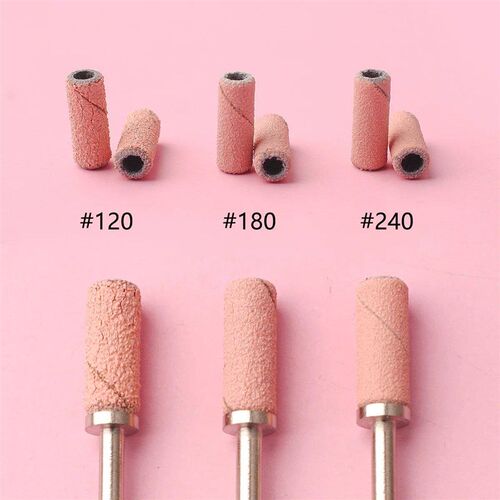 80pcs/box Pink 3.1mm  Sanding Bands Kits Nail Drill Bits Man