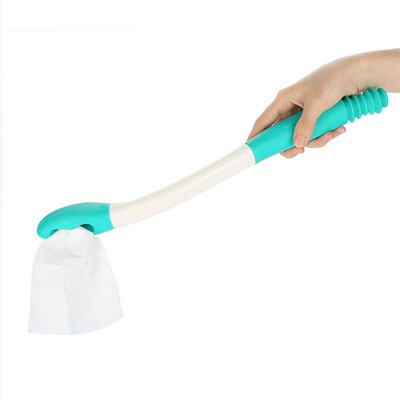 Toilet Aid Comfort Bottom Wiper with Extended Handle Retract