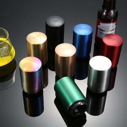 Automatic Beer Bottle Opener Magnetic Stainless Steel Push D