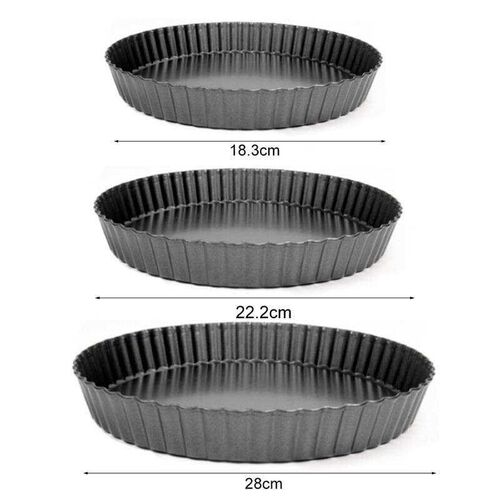 Round Pizza Plate Pizza Pan Dish Tray Non-Stick Mold Pastry