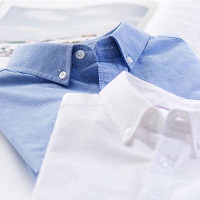 Summer New Cotton Short-sleeved Shirt Mens Anti-wrinkle Com