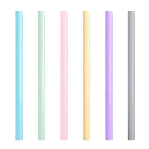 Leeseph Reusable Silicone Drinking Straws, Big Size Flexible