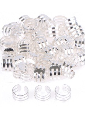 5-180pcs Hair Braid Dreadlock Beads Cuffs Clips Braid Spiral