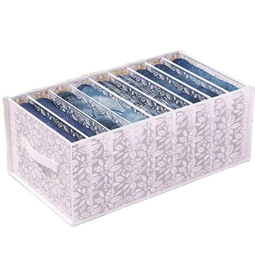 Jeans Compartment Storage Box Closet Clothes Drawer Mesh Sep