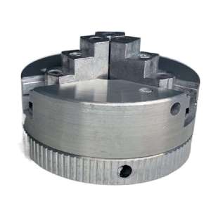 U13微型车床五金工具用三爪卡盘自定心夹具三爪夹头50mm夹紧螺纹