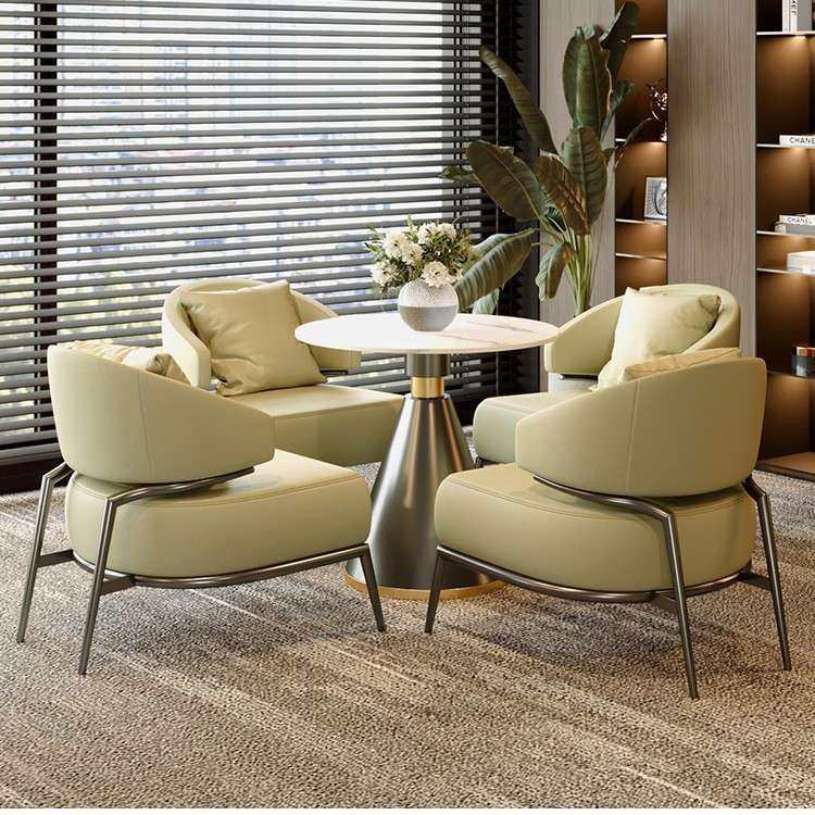 售楼处岩板洽谈桌椅组合咖啡厅办公室商务接待休息区休闲一桌四椅,3C数码配件,其它配件,淘宝优惠券,粉丝福利购,淘宝优惠卷