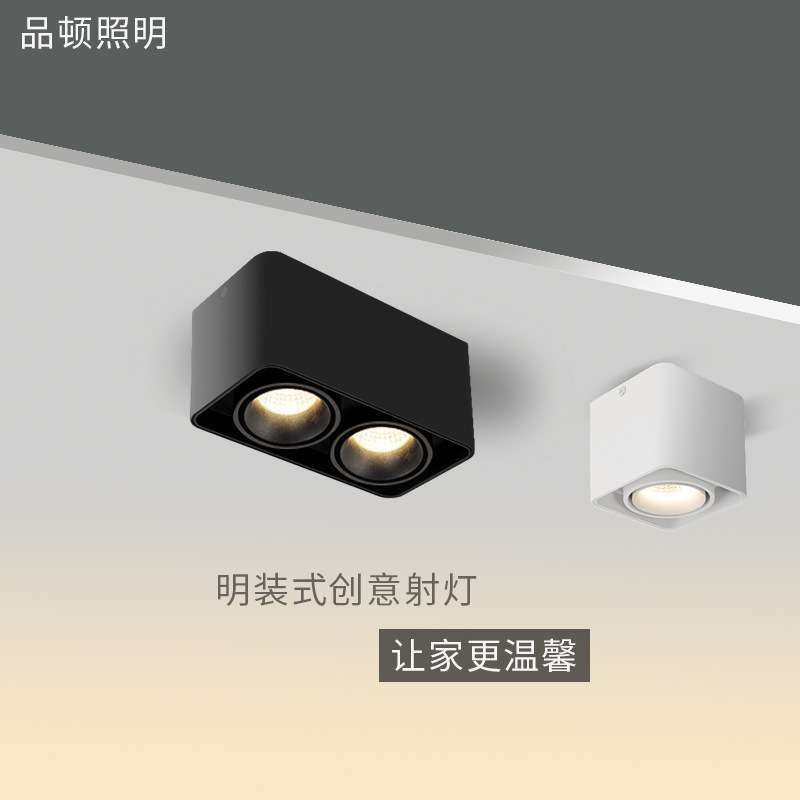 明装筒灯led单头双头射灯无主灯可调免开孔筒射灯过道豆胆灯长筒,3C数码配件,其它配件,淘宝优惠券,粉丝福利购,淘宝优惠卷