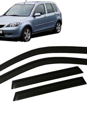 适用马自达Mazda 2 Demio 5-Door 2007-2014晴雨挡侧窗导流板雨眉