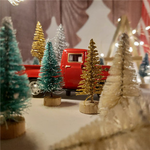 Alloy Pickup Ornaments Imitation Toy High Car Christmas
