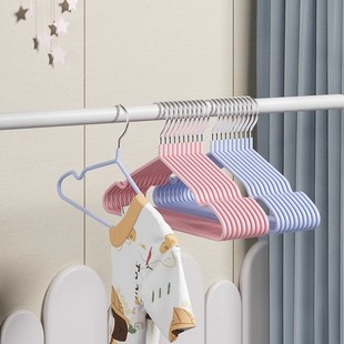 儿童小衣架无痕防滑晾衣挂婴幼儿宝宝刚出生的家用挂衣中大童专用