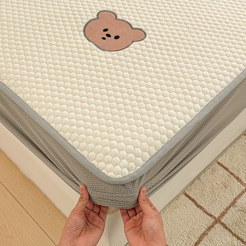 冰豆豆冰丝凉席床笠款夏天202新款夏季可机洗宿舍单人儿童软席子,床上用品,冰丝席,淘宝优惠券,粉丝福利购,淘宝优惠卷