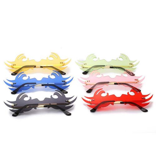 New fashion party tend metal frameless cool exaggerated sung
