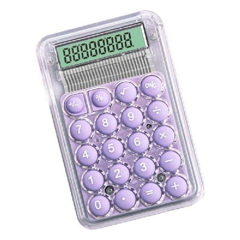 Handheld Mechanical Calculator 8 Digit Large LCD Display - 实物图