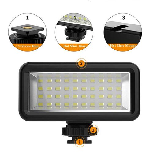 Waterproof 40M Underwater Led Video Diving Fill Light Lamp F