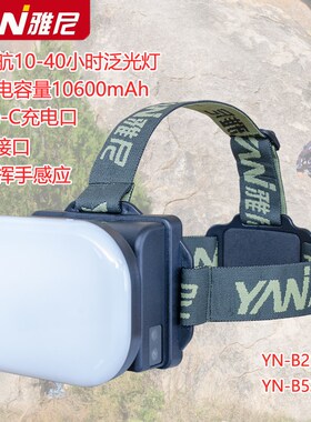 雅尼YN-B21白光led泛光头灯强光充电超亮头戴式大面积工作灯