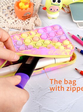 Large Pops Pencil Case Simples Sensory Push Bubble Stationer