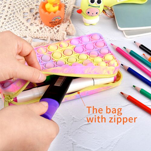 Large Pops Pencil Case Simples Sensory Push Bubble Stationer
