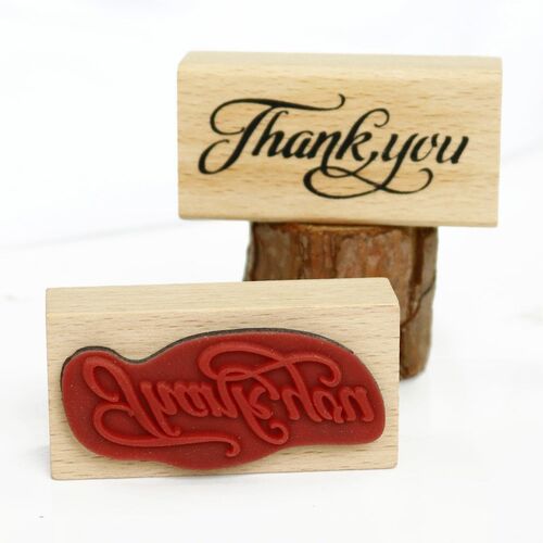 Thank You Wood Stamps DIY Scrapbooking Thank You Wooden Rubb