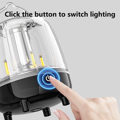 Outdoor camping atmosphere lights waving induction colorful