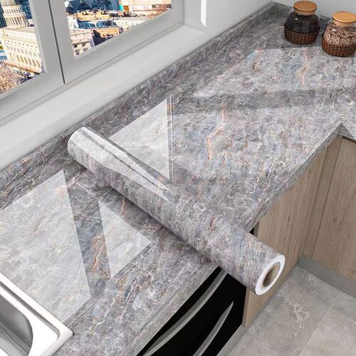 40cm Width Marble Self Adhesive Wallpaper Vinyl Wall Sticker
