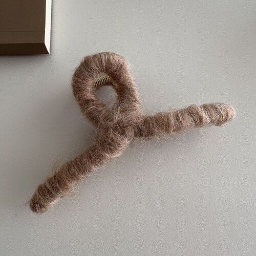 Wool Hairpin for Women Back Head Twist Cute Winter Large Sha