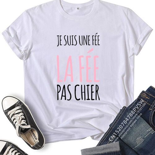 France Funny Letter Manche Courte Humour Je Suis Une Fe Gr
