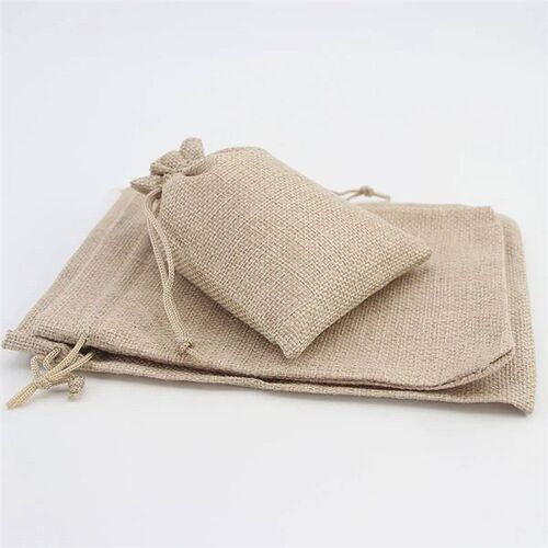 15-50 Cotton and Hemp Bundle Pocket Gift Bag for Childrens