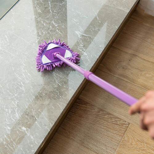 180 Degree Rotatable Adjustable Triangle Cleaning Mop wall C